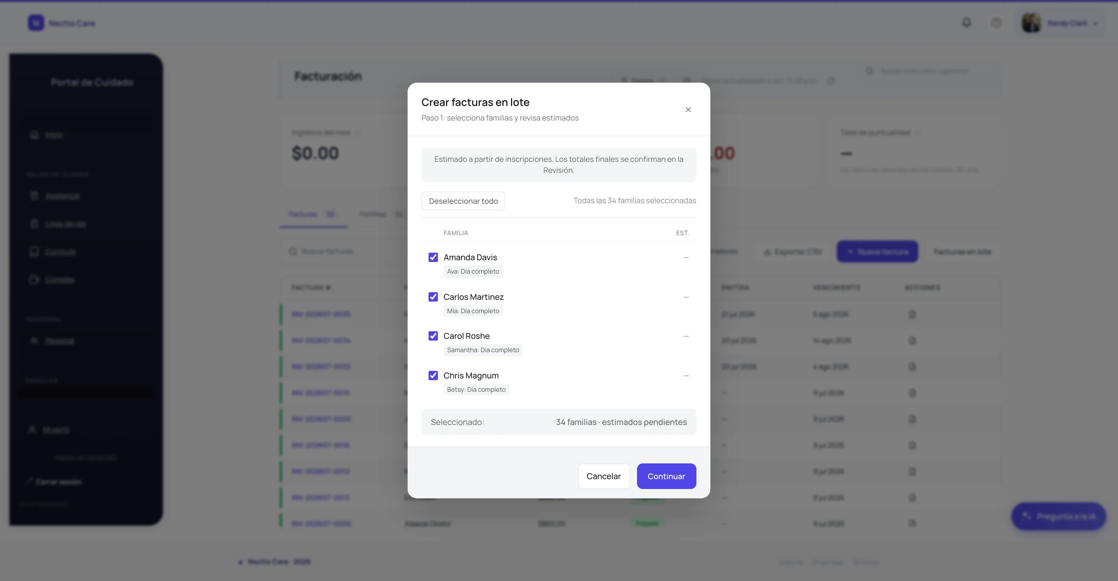 Batch invoice generation for streamlined monthly billing